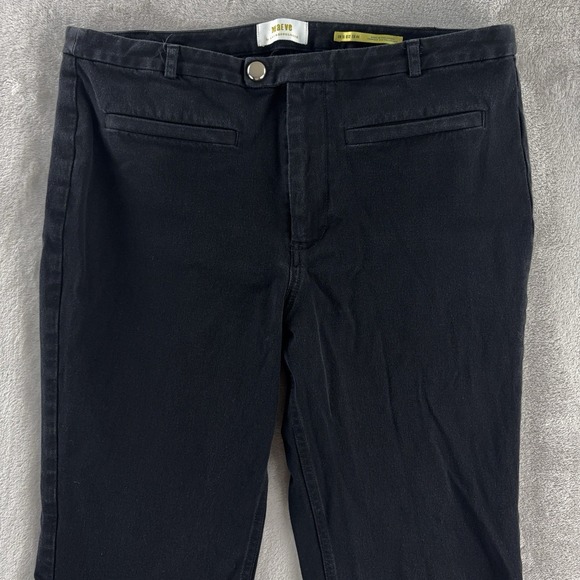 Maeve By Anthropologie Wide Leg Pants Womens Size 12 Black Flare Stretch Casual - Picture 3 of 7